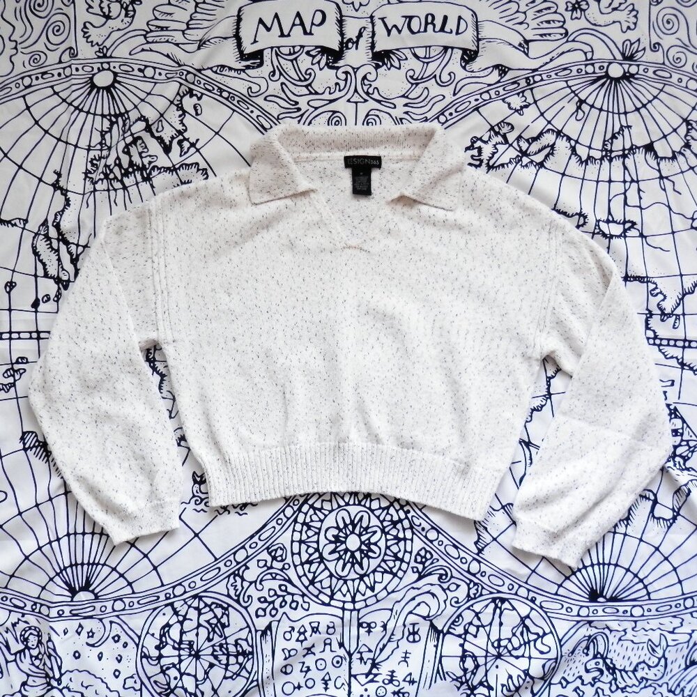 Design 365 || Speckled Johnny Collar Sweater